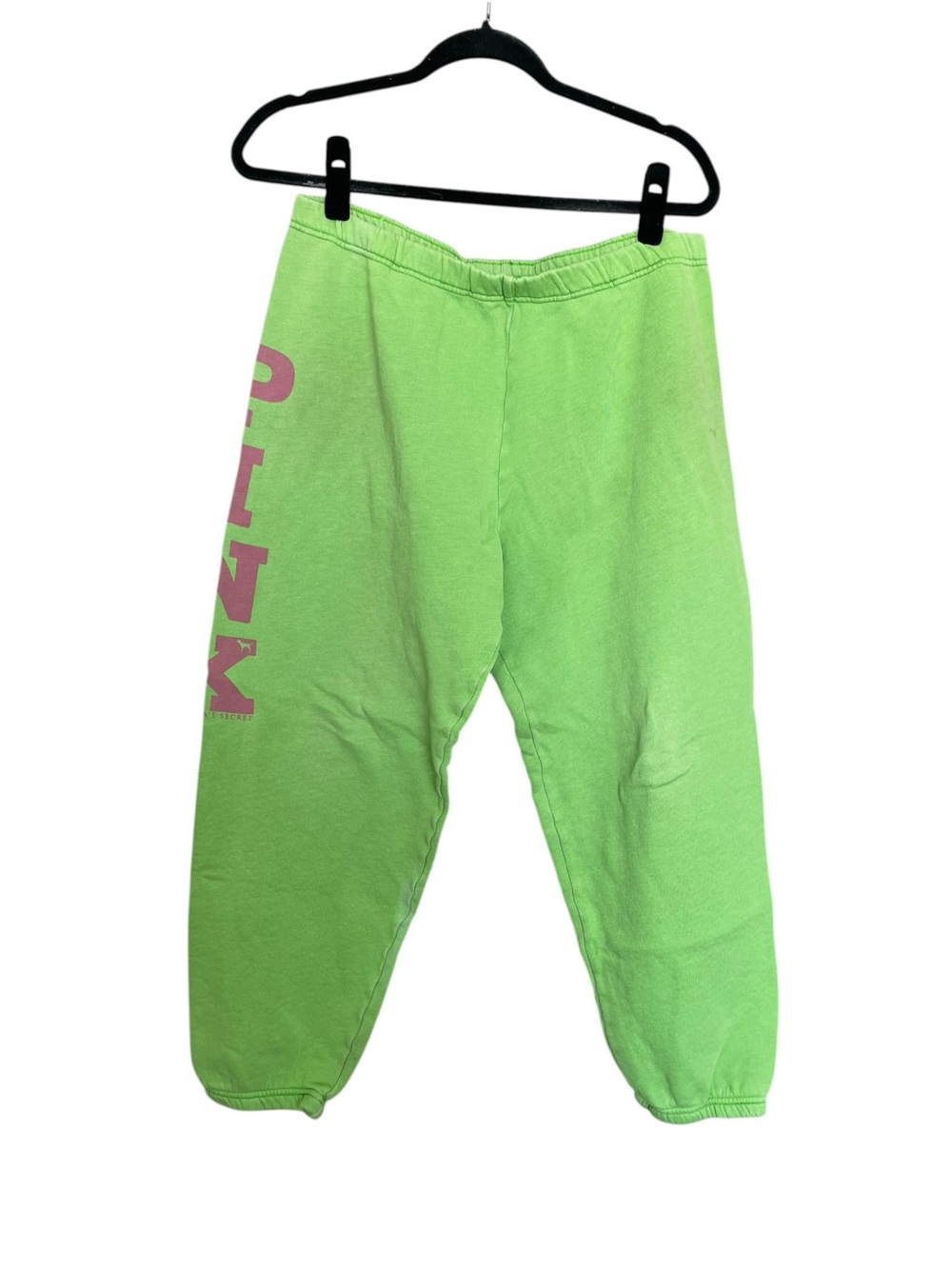 PINK Y2K Victoria's Secret Neon Lime Sweatpants